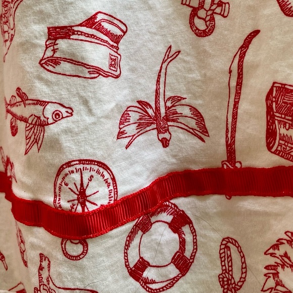 Super Cute Hell Bunny Pin Up Dress Nautical Theme - Picture 6 of 8